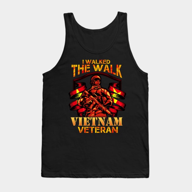 I walked the Walked Vietnam Veteran Gift Tank Top by Riffize